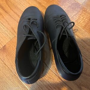 Black Dance Tap Shoes - Size 6.0